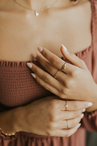 Soulmate Ring - Vermeil (Engraved Heart)