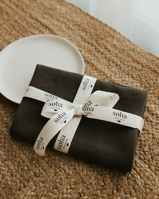 Dishcloth - Forest green linen