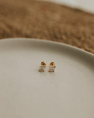 Lilia Studs Earrings - Vermeil