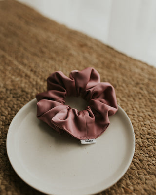 Satin Scrunchie – Vintage Rose
