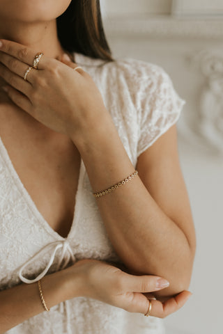 Bracelet Erina en plaqué or, autre photo