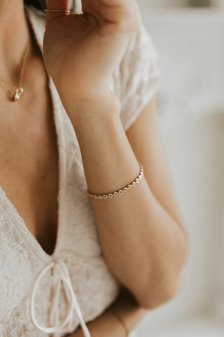 Bracelet Erina en plaqué or, autre photo