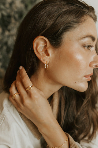 Bague Hailey - Plaqué or 18k