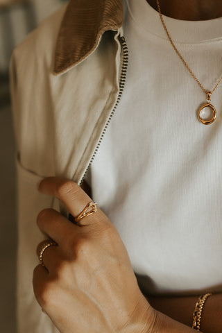 Bague Hailey - Plaqué or 18k