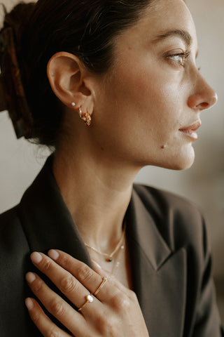 Boucles d'oreilles Maren - Plaqué or 18k