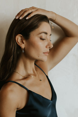 Boucles d'oreilles Marina - Plaqué or 18k