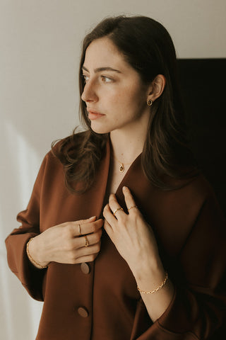 Chaîne Calla - Plaqué or 18k