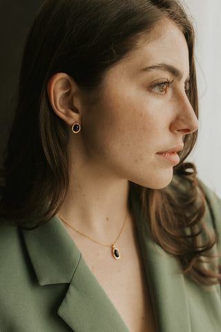 Boucles d'oreilles Nélya - Plaqué or 18k