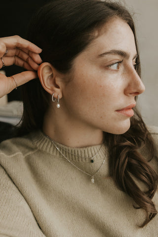 Boucles d'oreilles Madelyn en acier inoxydable, autre photo