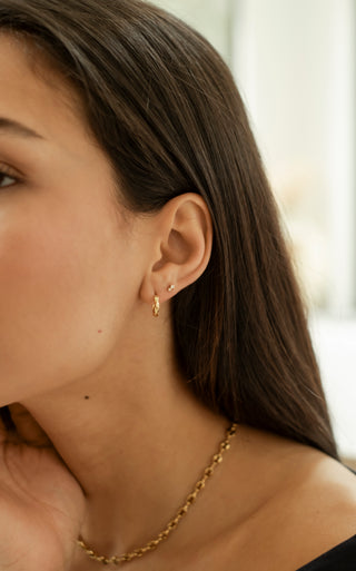 Torsia Earrings - Vermeil