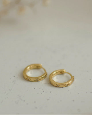Star Hoops - Vermeil