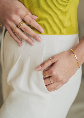 Bague Zirconia - Vermeil