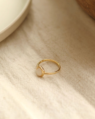 Bague Jade - Vermeil