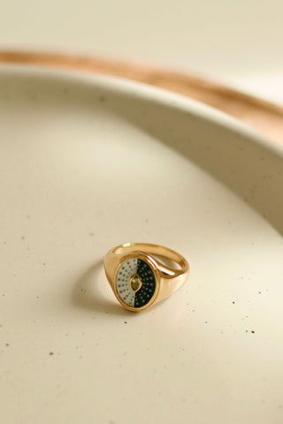 Pearl Verde Ring - Vermeil