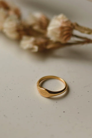 Soulmate Ring - Vermeil (Engraved Heart)