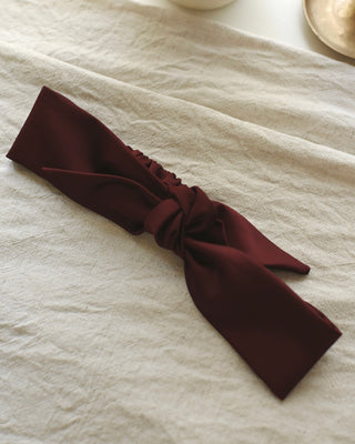 Bandeau avec boucle - Satin porto