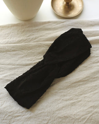 Bandeau torsadé - Texturé noir