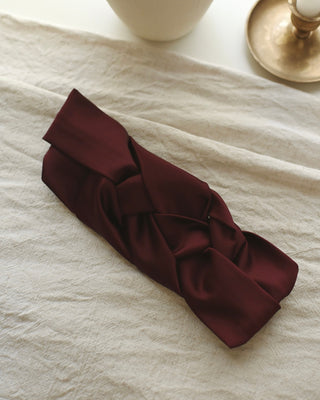 Bandeau tressé en satin - Porto