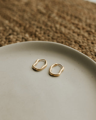 Boucles d'oreilles Waverly - Plaqué or 18k
