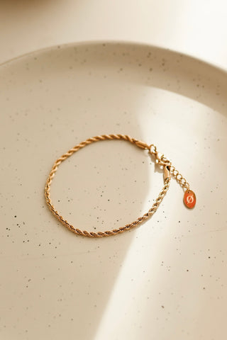 Bracelet torsadé - Plaqué Or