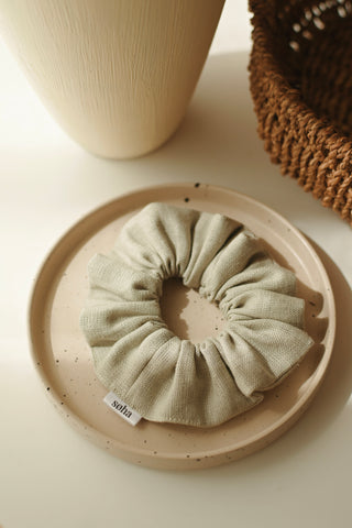 Linen scrunchie - Sage