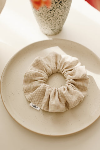 Simone Linen Scrunchie