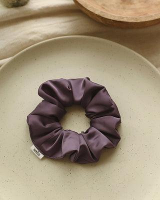 Chouchou en satin - Mauve