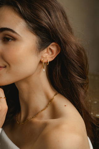 Zirconia Hoops - Vermeil