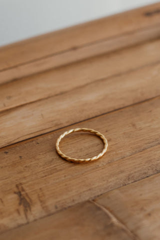 Bague torsadée - Vermeil