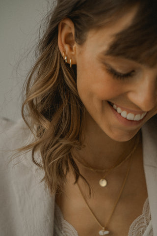 Hoop earrings - Vermeil