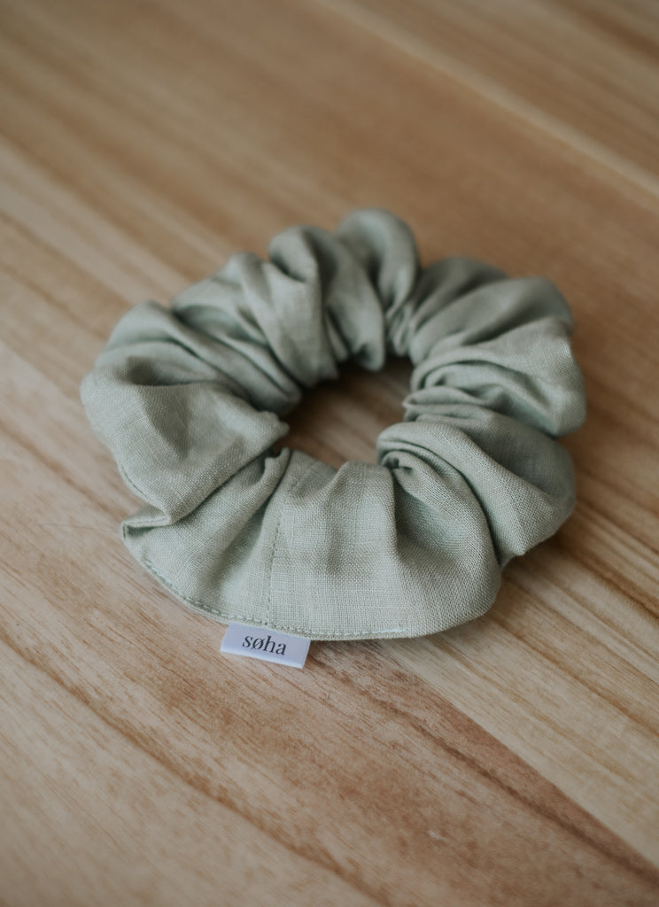 Linen scrunchie - Salvia