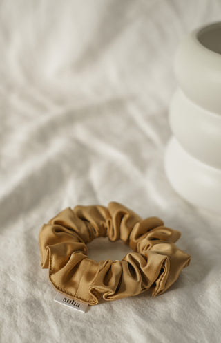 Satin scrunchie - Gold