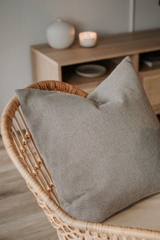 Comfort feather cushion and cover