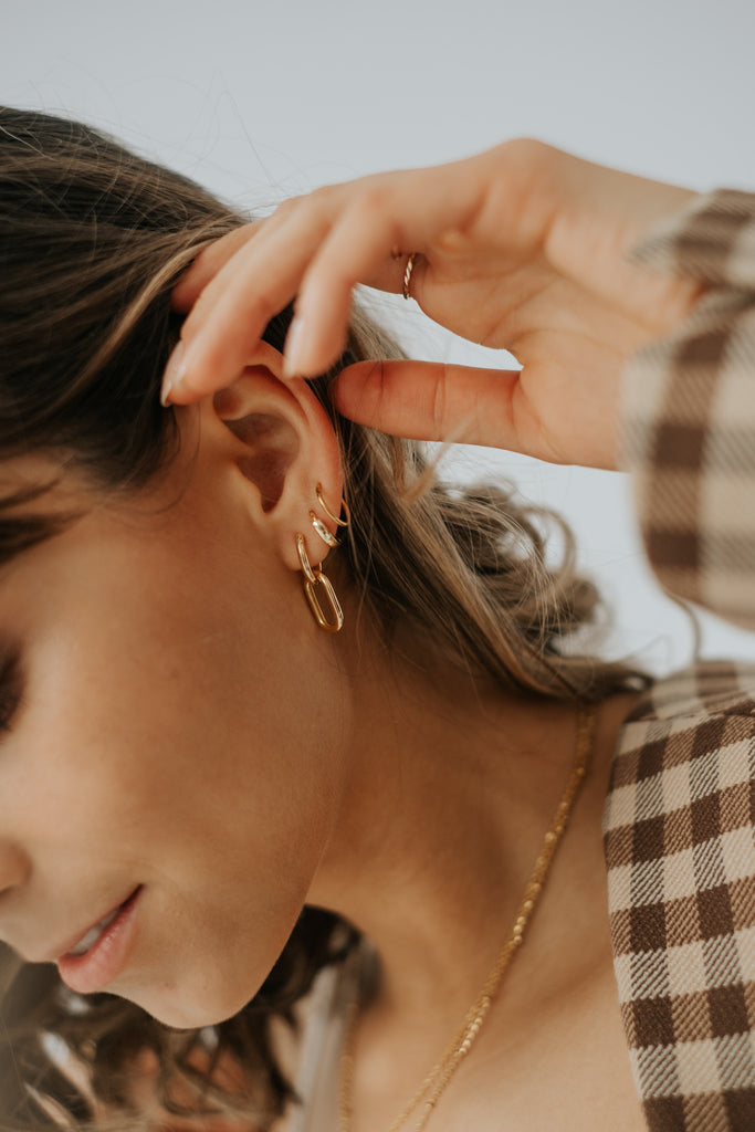 Hoop earrings - Vermeil