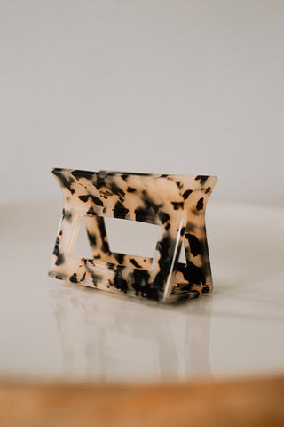 Small Hair Clip - Pale Tortoise